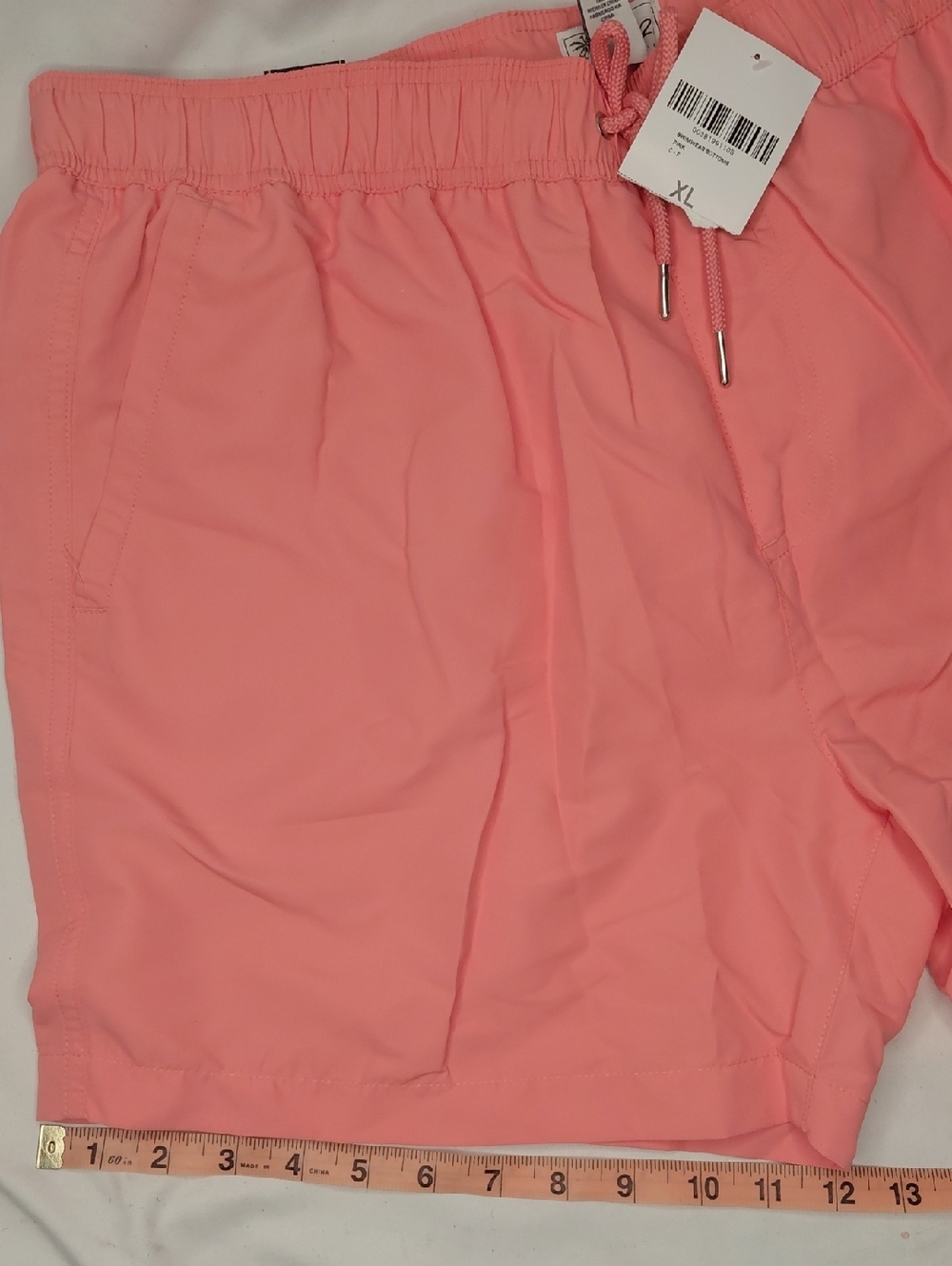 Unisex Casual Drawstring Shorts - Pink, Black, Yellow, Coral, Blue - Picture 9 of 11
